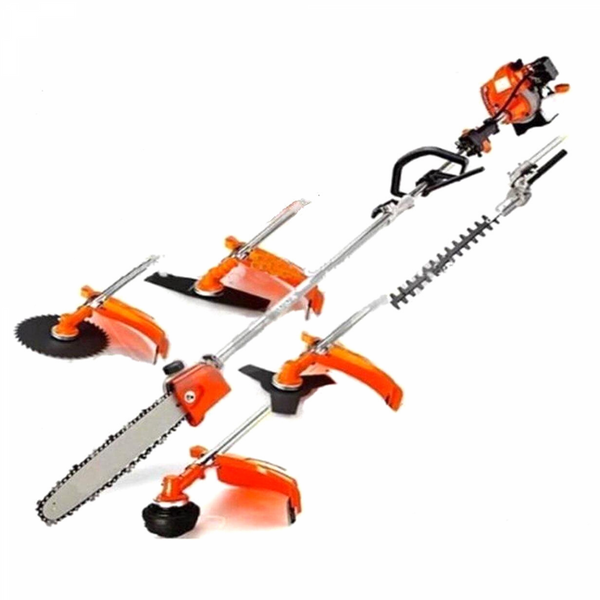 Powertech RL-PT580: 8in1 Professional Brush Cutter, Hedge Trimmer, and Chain Saw