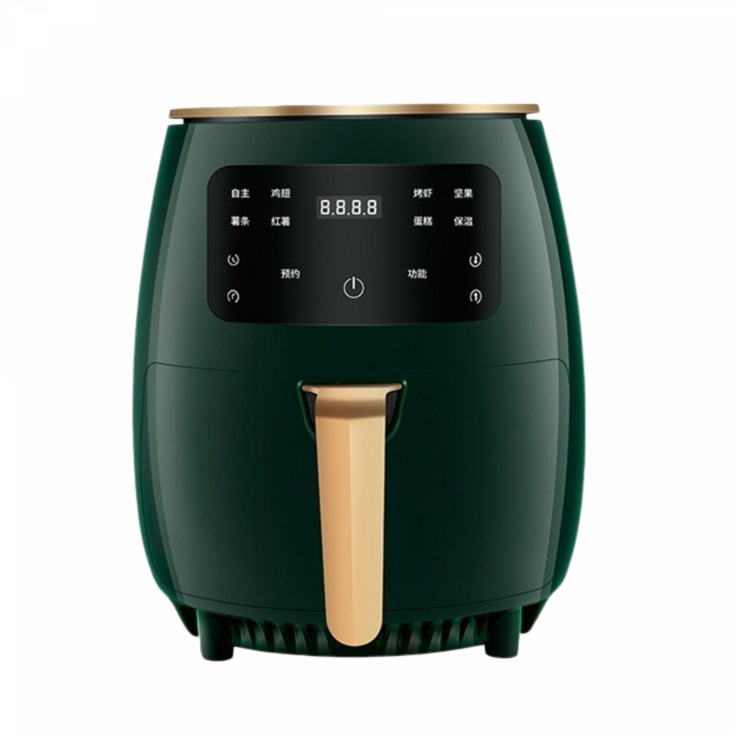 Cheffinger luftfritös 1400W Digital LED Air Fryer - 4,5 liter (Grön)