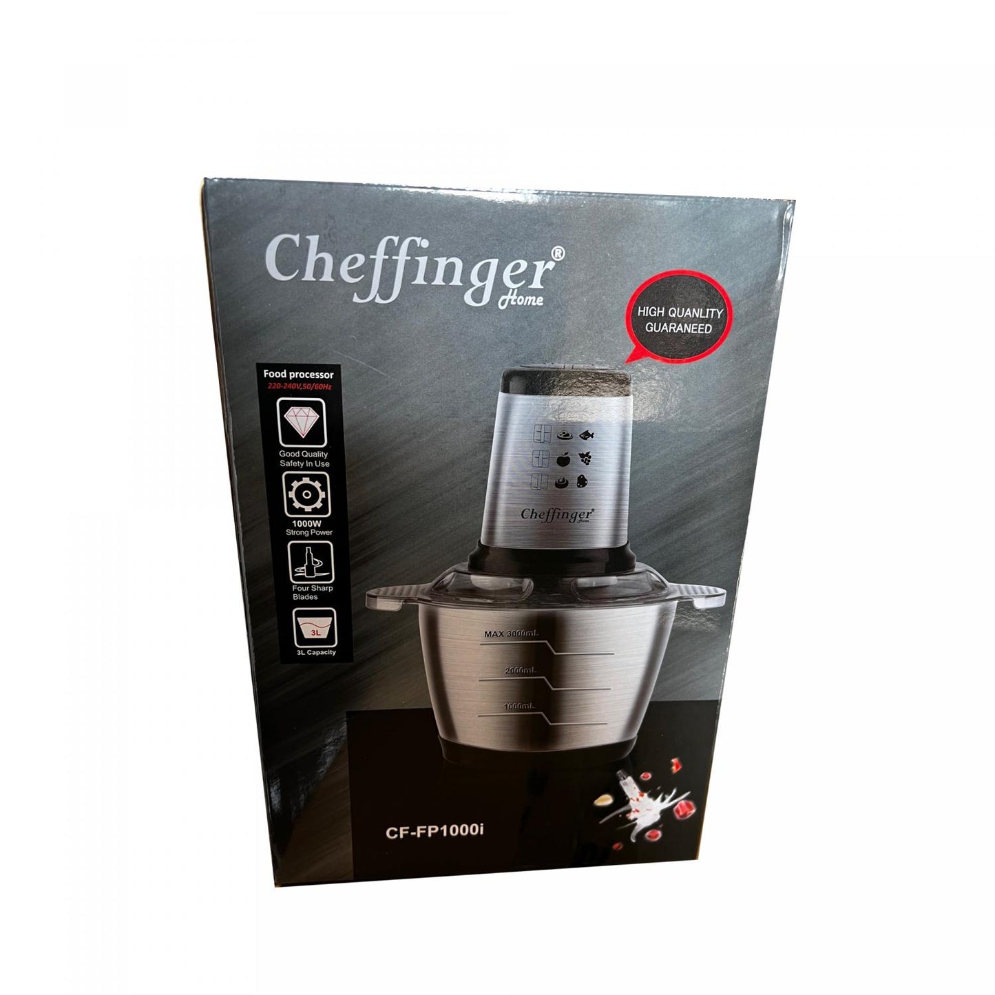 Cheffinger CF-FP1000I: 3L 1000W Food Processor