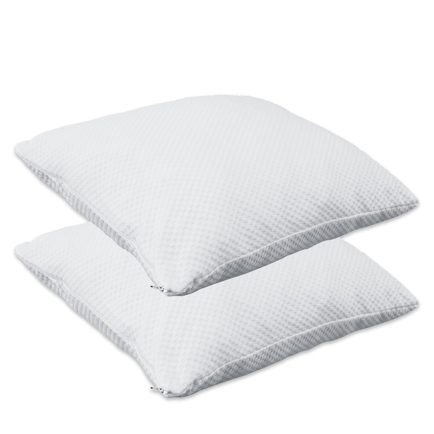 Herzberg HG-65X2: 2 Pieces Shredded Memory Foam Pillow