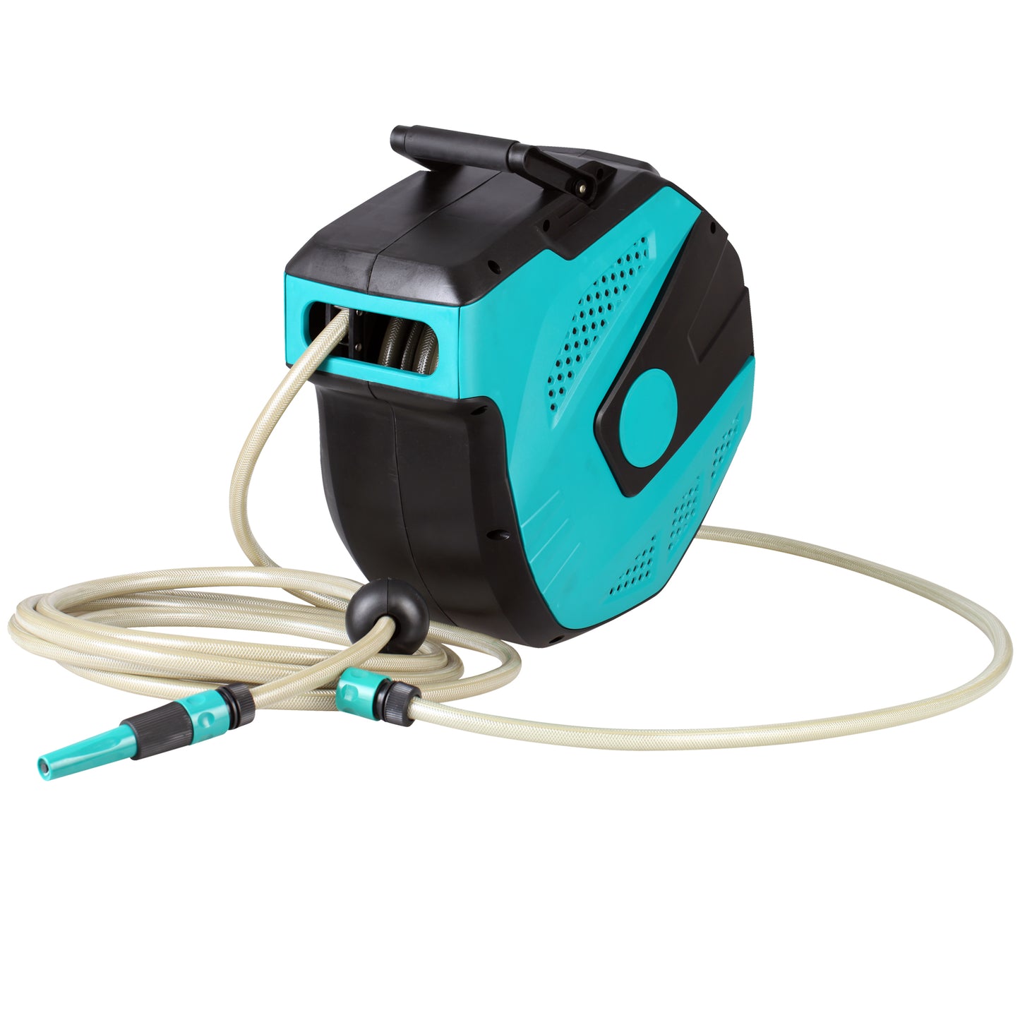 Herzberg HG-8026: 15 M Automatic Water Hose Reel with PP Mount Assemble