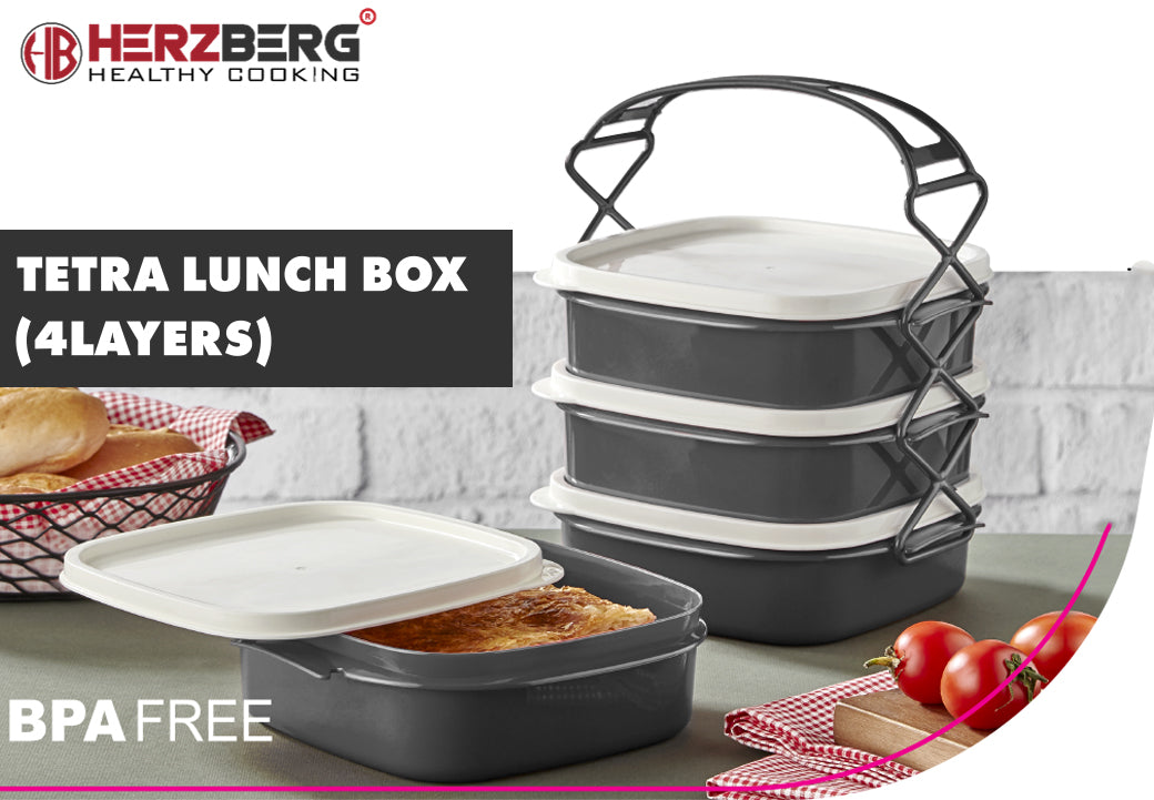 Herzberg 4 Layer Tetra Lunch Box