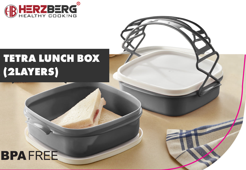 Herzberg 2-Layer Tetra Lunch Box