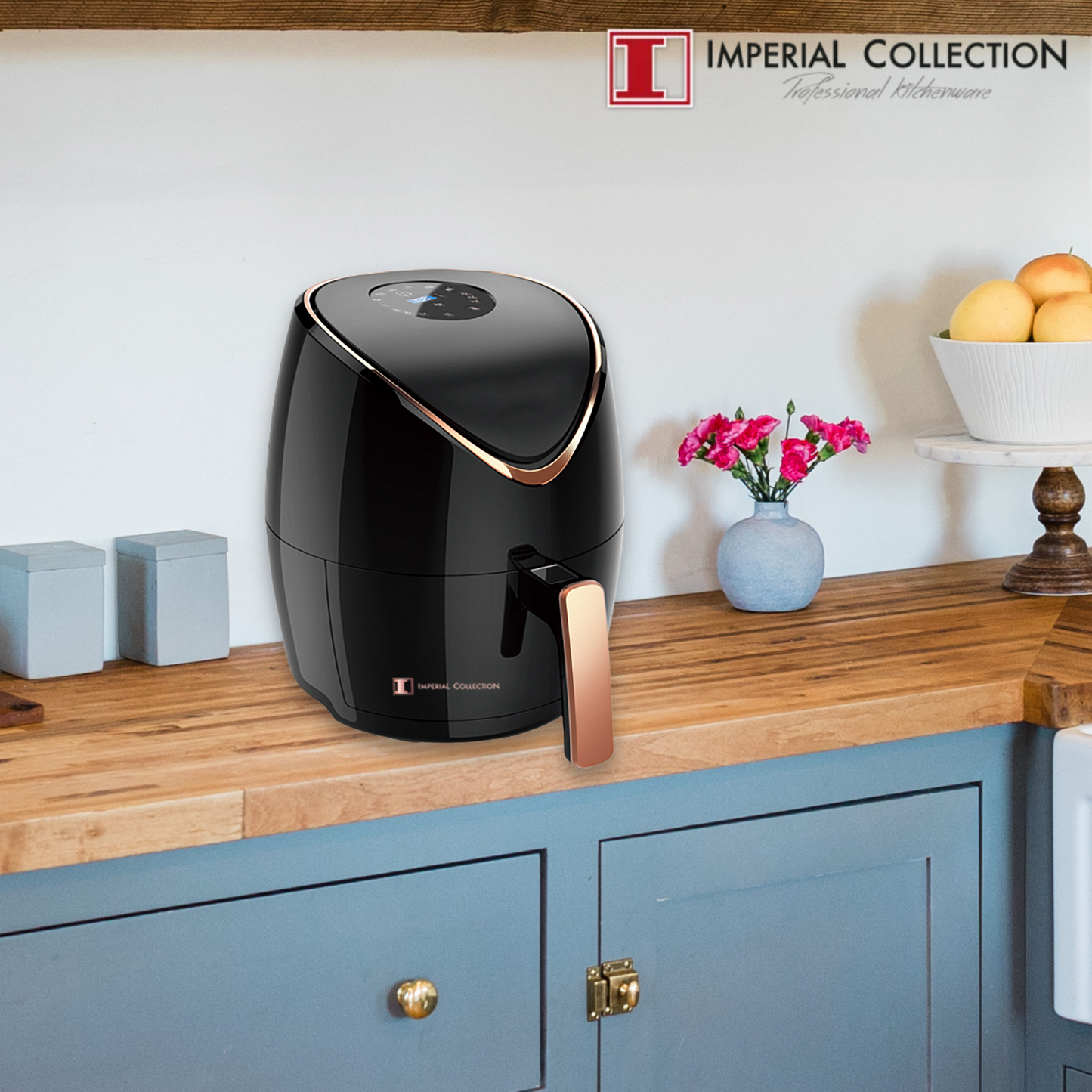 Imperial Collection 1400W Oilless Air Fryer i familjestorlek med LED-pekskärm