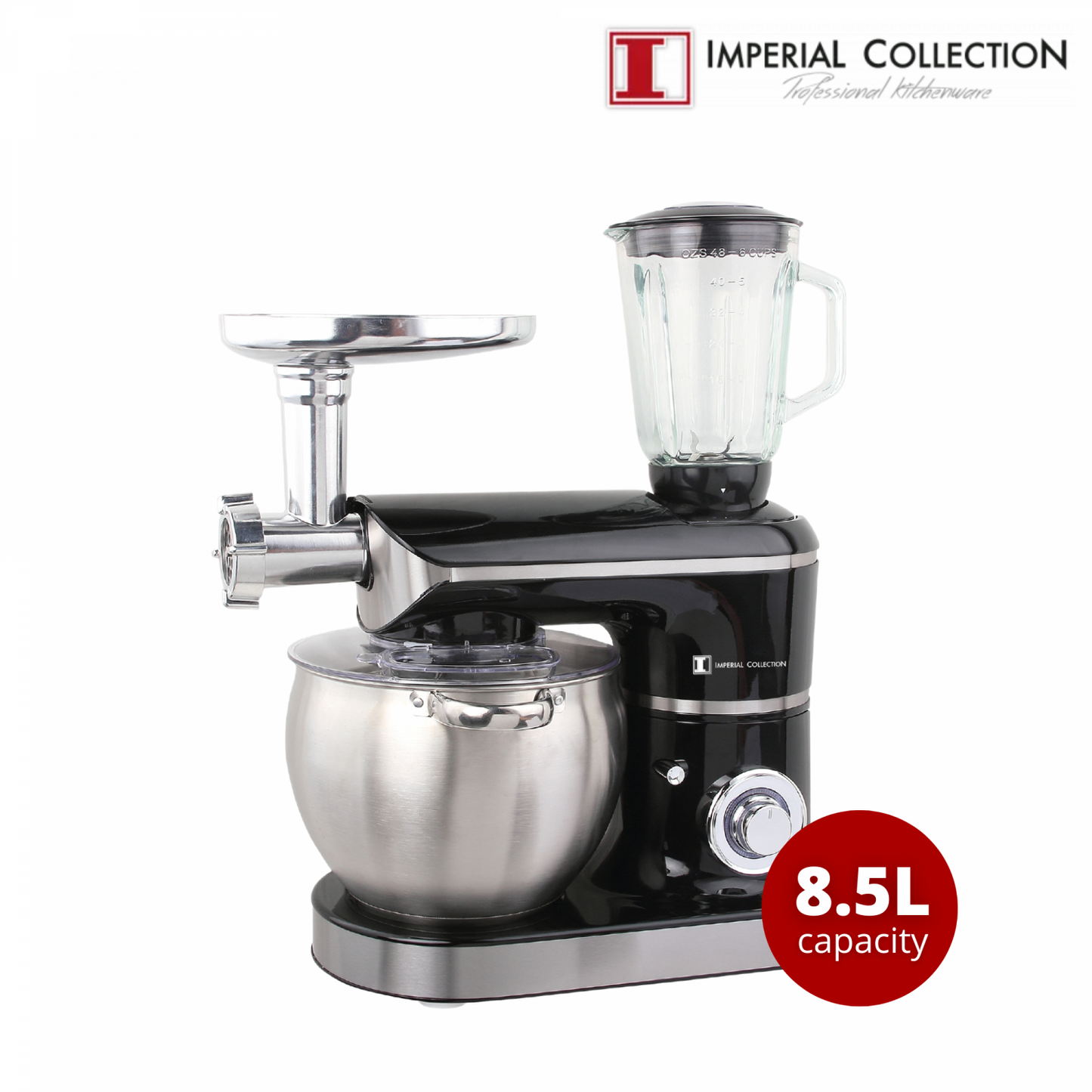 Imperial Collection Multi-Function Stand Mixer and Grinder Red