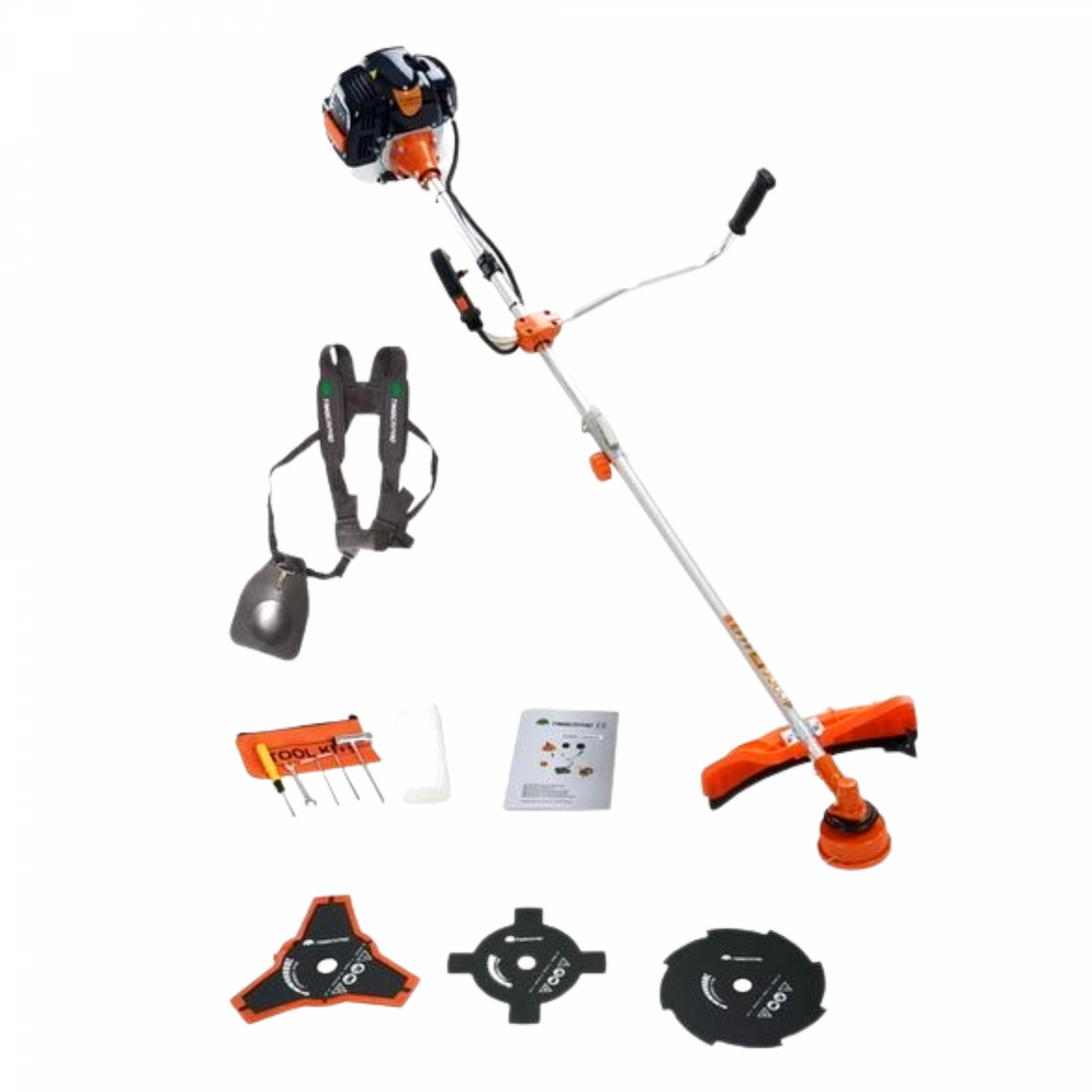 Powertech RL-PT580: 8in1 Professional Brush Cutter, Hedge Trimmer, and Chain Saw