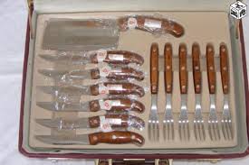 Royalty Line RL-K25LB: 12 Pieces Kitchen Knife Set with Suitcase