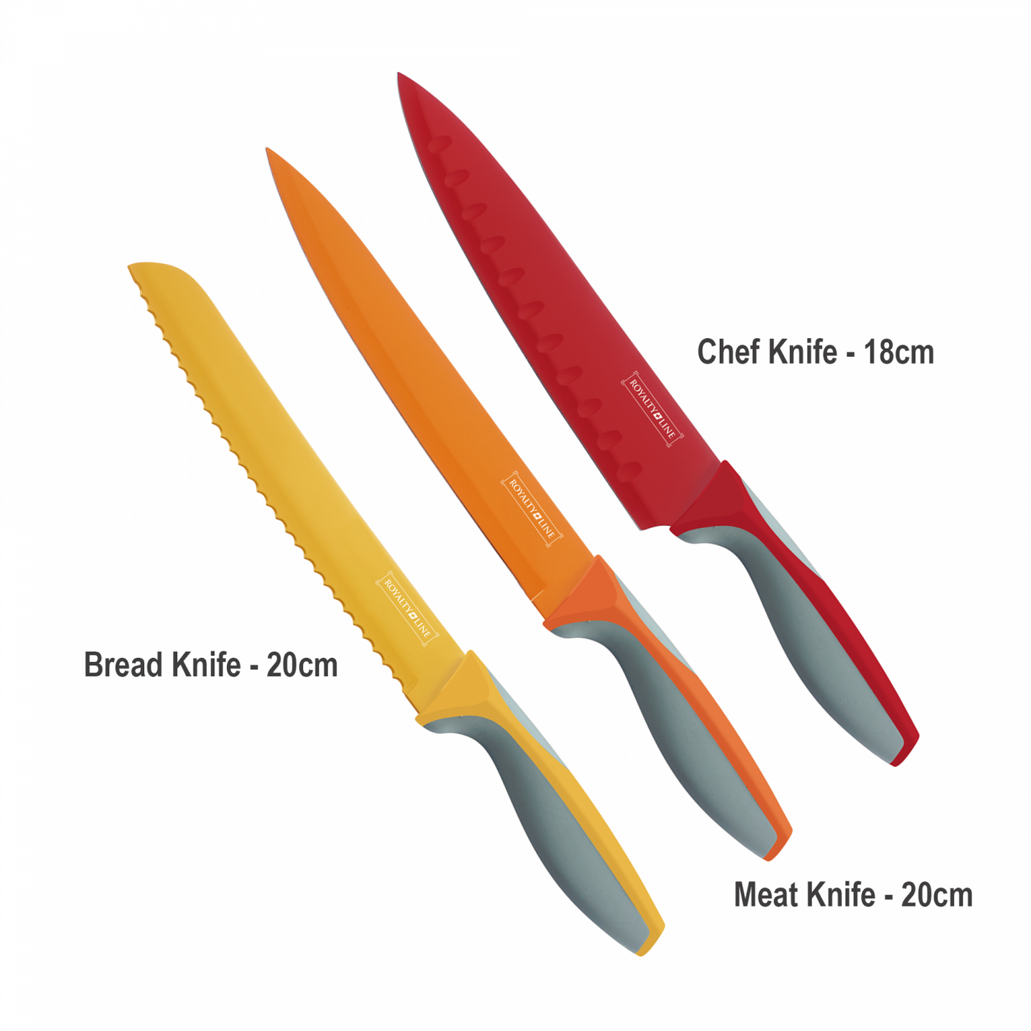 7-delars flerfärgad knivsats - Allt i ett paket!