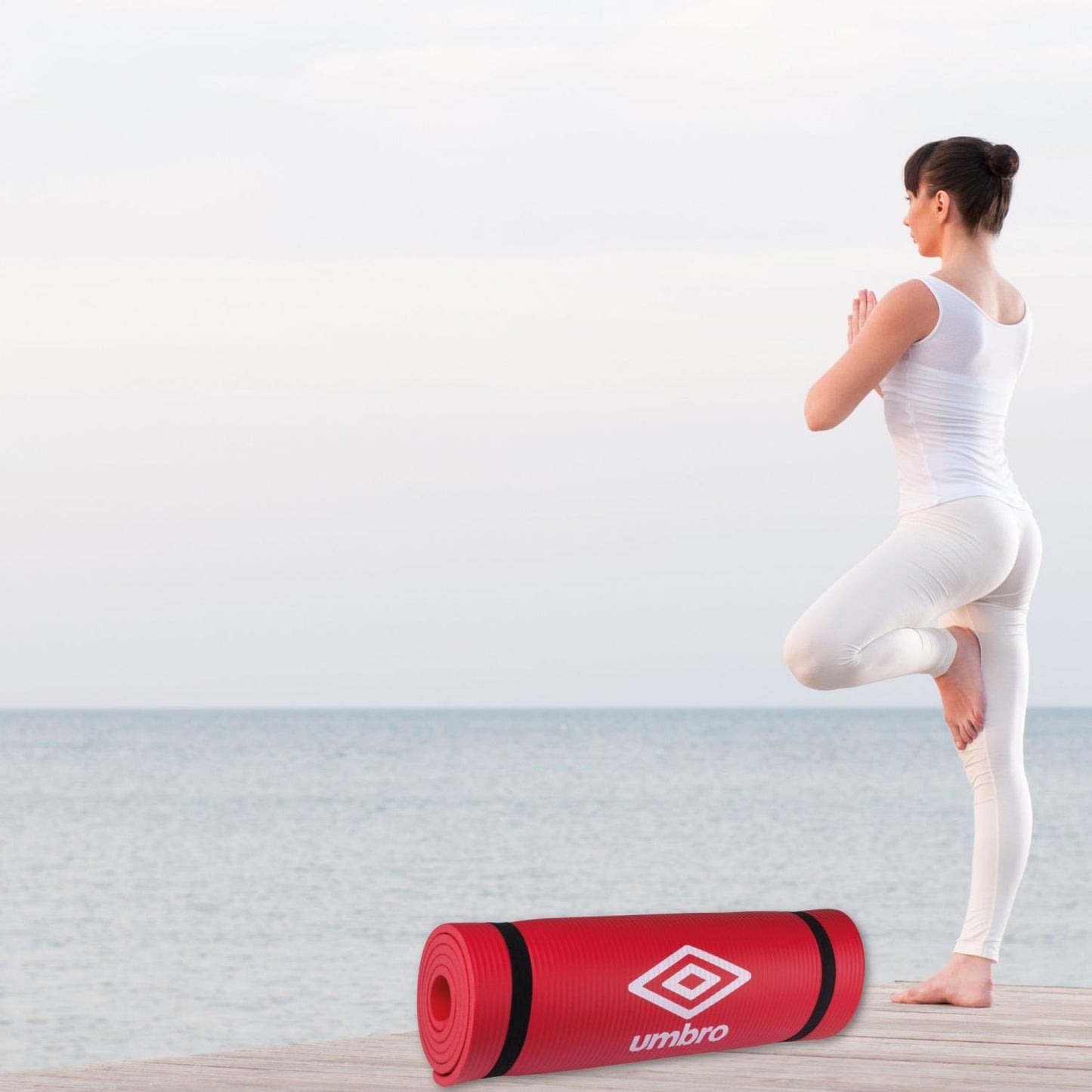 Umbro Fitness och Yogamatta 190x58x1cm (Röd)
