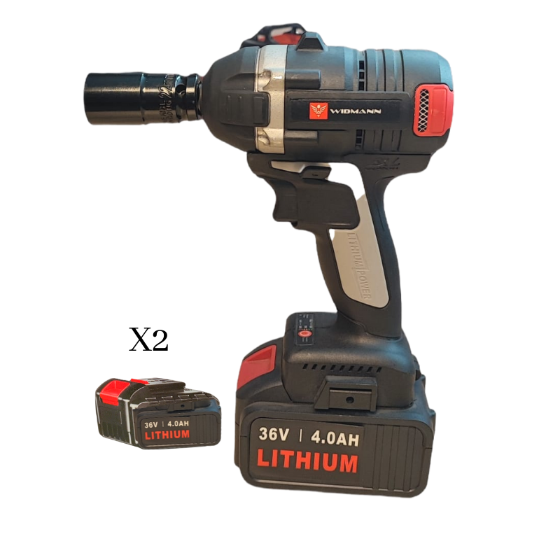 Widmann Impact Wrench 36v 4 Ah With 2 Batteries
