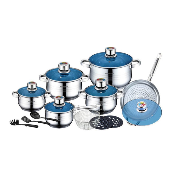 Royalty Line RL-1801B; Stainless Steel Cookware Set 18 Pcs